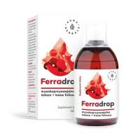 Ferradrop - żelazo + kwas foliowy płyn 500ml  Aura Herbals diglicynian żelaza